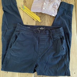 🐝 Men’s Hollister Navy Joggers XS